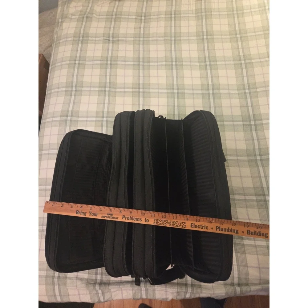 TUMI Alpha Expandable Ballistic Nylon Laptop Briefcase Organizer Black Shoulder